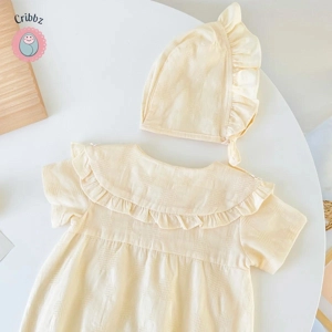 Floral Cotton Bodysuit Set for Newborns