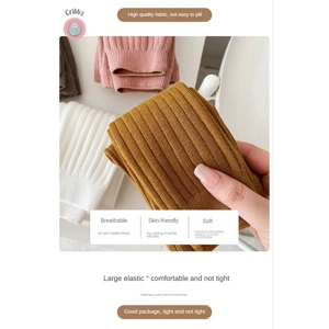 Cotton Ribbed Leggings for Newborns