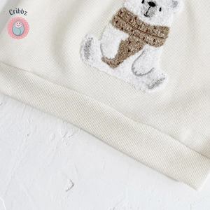 {Autumn Baby Polar Bear Outfit Set