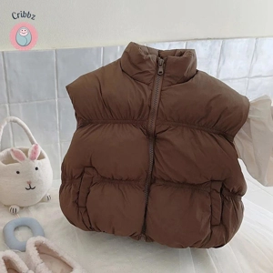 Warm Cozy Kids Turtleneck Winter Vest