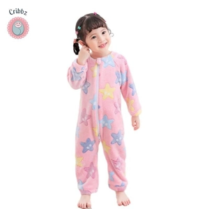 Cozy Coral Velvet Baby Pajamas Set
