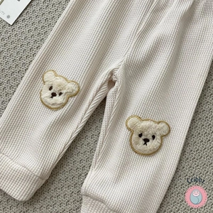 MILANCEL Autumn Bear Pants for Toddlers