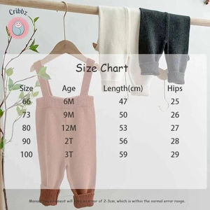 Knitted Baby Overall Sweater Pants 0-2Y
