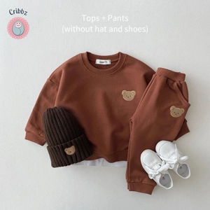 Korean Bear Autumn Baby Clothing Set