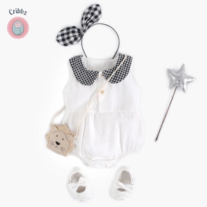 Cute Floral Summer Bodysuits for Baby Girls