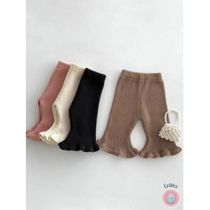 Soft Knit Flare Autumn Baby Girl Pants