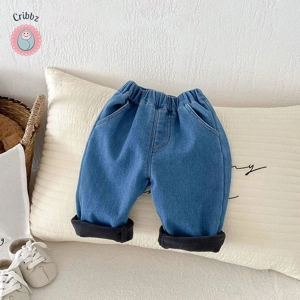 Cute Thicken Denim Jeans for Kids