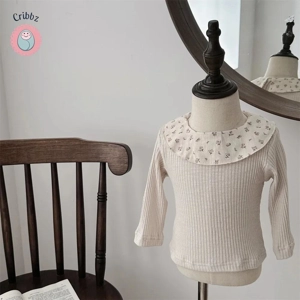 Cute Floral Baby Bottoming Shirt