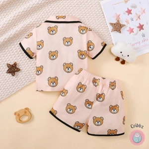 Cute Cartoon Pajama Set for Babies