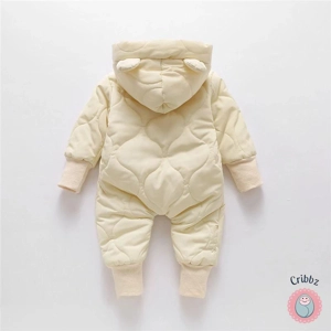 Winter Baby Fur Lined Romper Suit