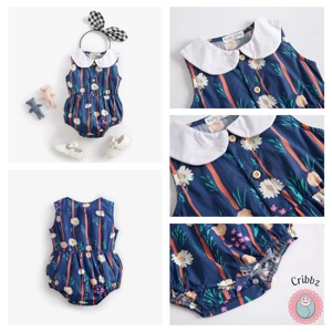 Cute Plaid Cotton Baby Bodysuit for Girls