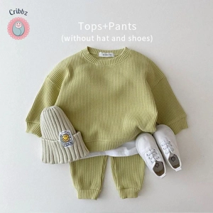 Waffle Cotton Baby Boy Outfit