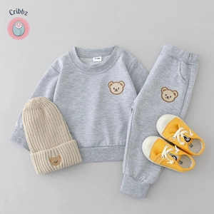 Childrens Bear Head Long Sleeve Set