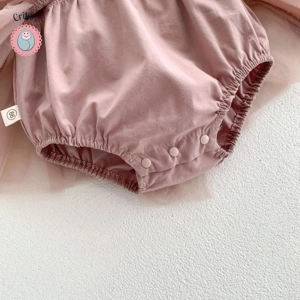 Summer Mesh Puff Sleeve Baby Dress