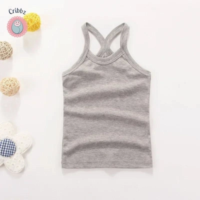 Childrens Cotton Casual Summer Vests title=
