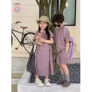 Summer Kids Striped Clothing Set