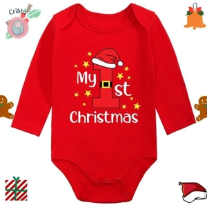 My First Christmas Baby Romper Set