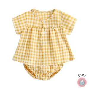 Cotton Baby Girls Summer Clothing Set