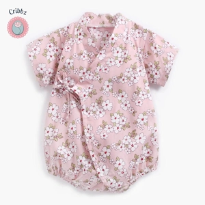 Cotton Baby Cartoon Flower Bodysuit