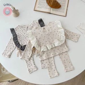Infant Floral Blouse and Pants Set