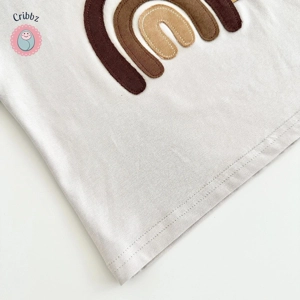 Rainbow Patchwork Baby Boys Summer Outfit