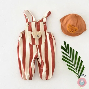 Baby Striped Romper Jumpsuit Set