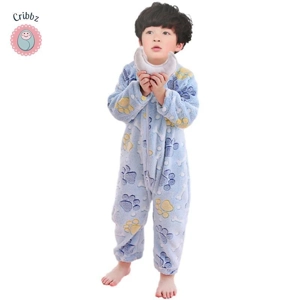 Cozy Coral Velvet Baby Pajamas Set