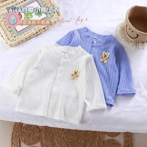Casual Children Long Sleeve Crewneck Tops