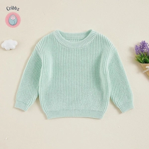 Knitted Long Sleeve Baby Sweater