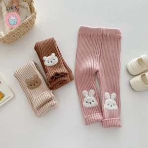 Cute Cartoon Knitted Leggings for Kids
