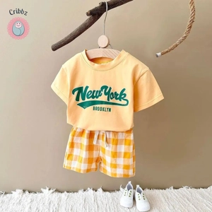 {New York Print Toddler Outfit Set