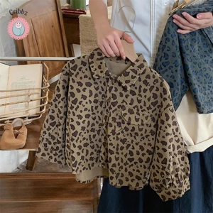 Autumn Boys Long Sleeve Leopard Shirt