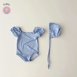 Cute Toddler Heart Beach Swimsuit Set