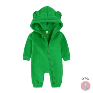 Newborn Bear Hoodie Jumpsuit Outfit