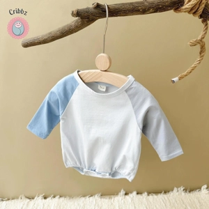 Newborn Cotton Long Sleeve Bubble Romper