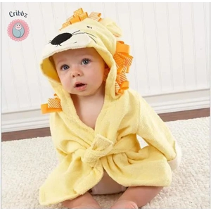 Cotton Baby Cartoon Bathrobe Towel