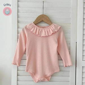 Autumn Red Baby Girl Knitting Romper