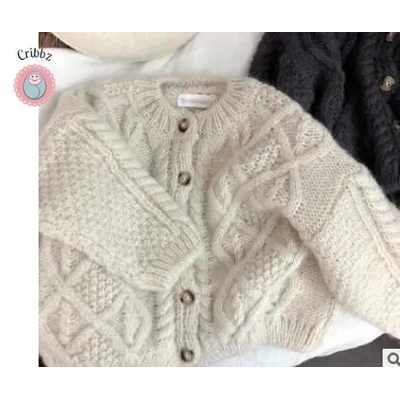 Knitted Cardigan Sweater for Kids title=