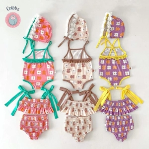 Baby Girls Floral Swimwear Set