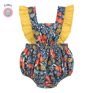 Summer Cotton Baby Girls Romper Set