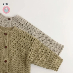 Pineapple Striped Knit Cardigan for Kids