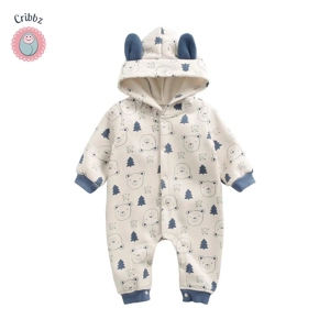 Winter Baby Boys Animal Jumpsuit Romper