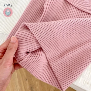 Baby Girls Lotus Leaf Collar Sweater