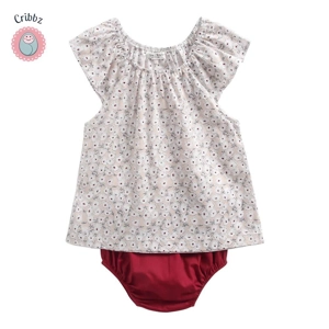 Floral Summer Baby Clothing Set for Girls