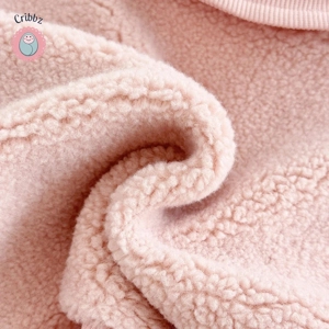 Baby Lamb Wool Zippered Winter Coat