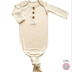 Bamboo Soft Newborn Knotted Gown