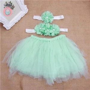Fashion Baby Girl Flower Tutu Outfit Set