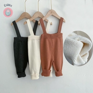 Knitted Baby Overall Sweater Pants 0-2Y