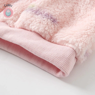 Warm Fleece Baby Outfit Set title=