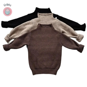 Autumn Turtleneck Knit Sweater for Kids